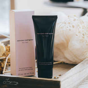Narciso Rodriguez/纳西素for her护手霜/体乳75ml 黑瓶香水同款