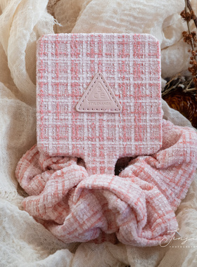 3CE三熹玉25新款小香风粉格发圈 /手持镜