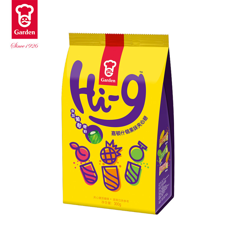 嘉顿Hi-g什锦果味夹心糖喜糖300g