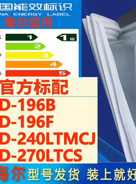 适用海尔BCD 196B 196F 240LTMCJ 270LTCS冰箱密封条门胶条磁吸条