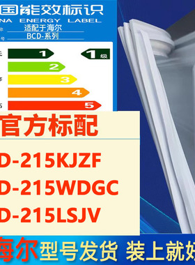 适用海尔BCD215KJZF 215WDGC 215LSJV冰箱密封条门封条门磁条吸条