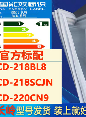 适用长岭BCD218BL8 218SCJN 220CN9冰箱门封条磁条胶条圈通用磁圈