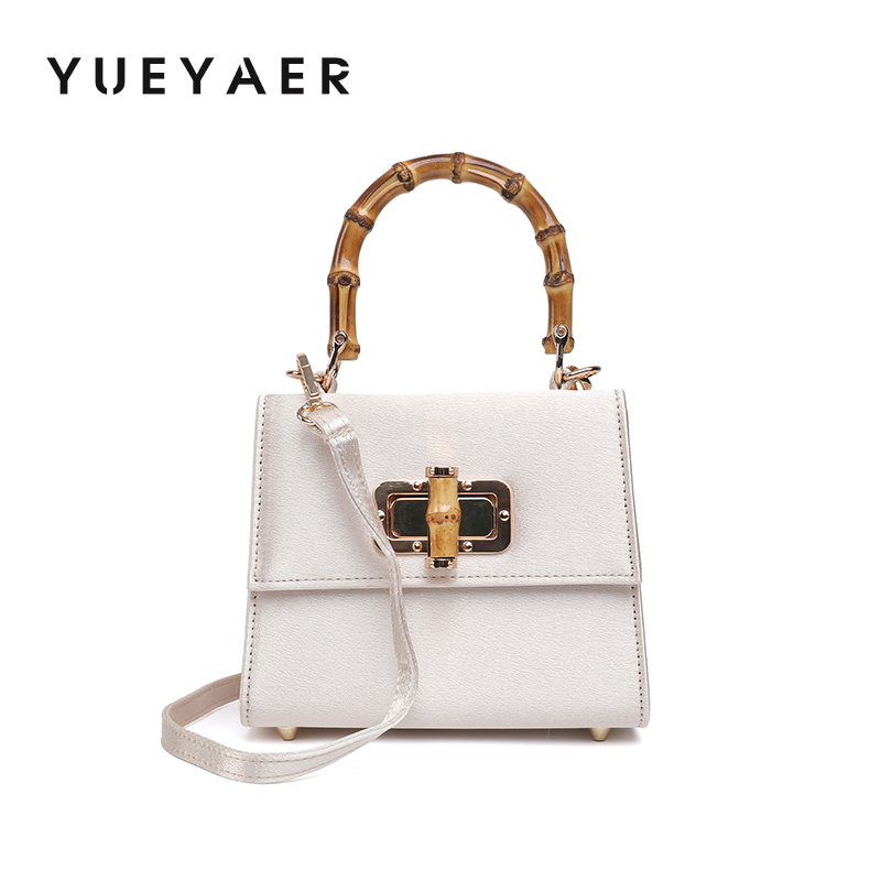 月芽儿竹节翻盖凯莉包宴会个性百搭日常通勤手拿斜挎包小方包女式