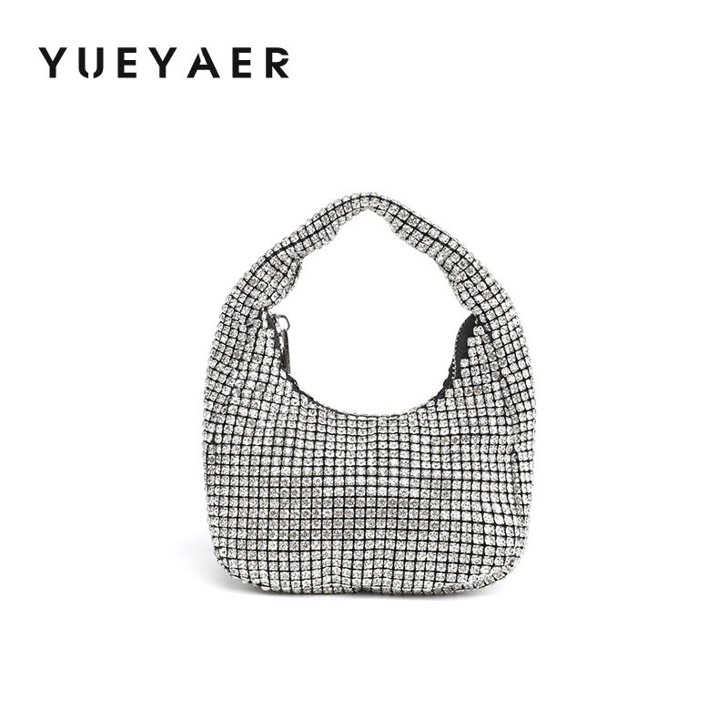 月芽儿2025夏新款满钻手提包腋下包闪亮不灵水钻镶钻晚宴包托特包,箱包皮具/热销女包/男包,通用款女包,淘宝优惠券,粉丝福利购,淘宝优惠卷