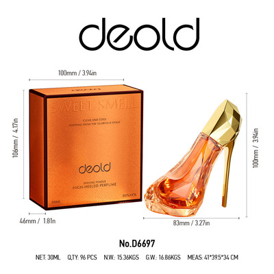 递欧闪耀柔情高跟鞋香水清爽柑橘香水小众跨境爆款perfume