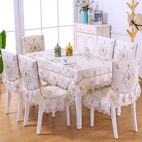 高档中式餐桌布餐椅套