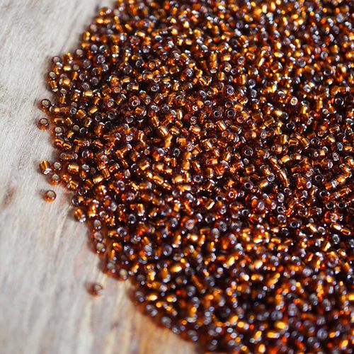 东宝灌银琥珀米珠DIY散珠