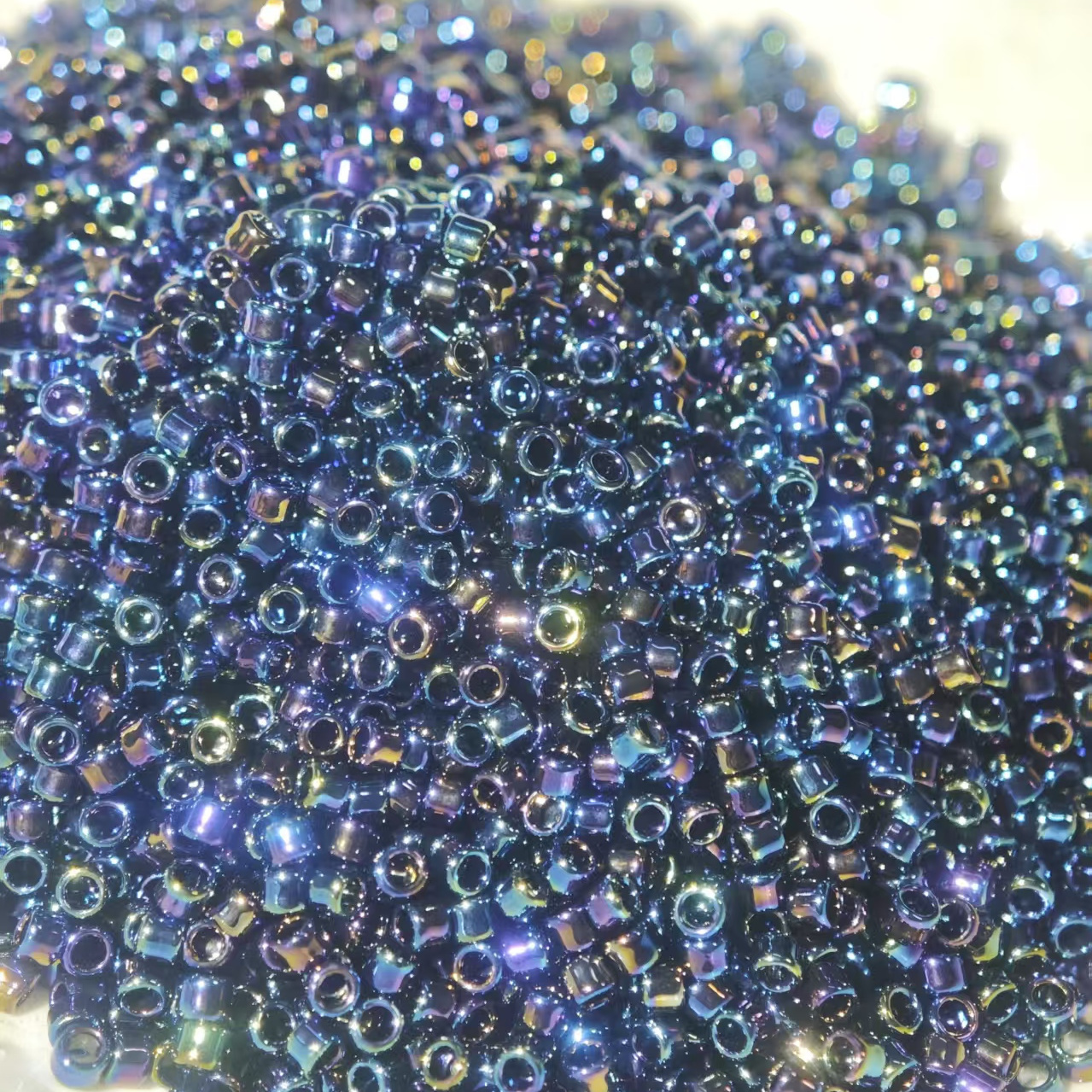 日本TOHO东宝进口1.9mm古董珠 Qbeads 86金属蓝 散珠手工diy材料