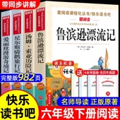 鲁滨逊漂流记 汤姆索亚历险记尼尔斯骑鹅旅行记爱丽丝漫游奇境6六年级下册必读 原著完整版 正版 课外阅读书籍人教版 书目快乐读书吧