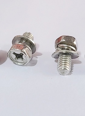 201304不锈钢凹脑十字外六角三组合螺钉螺丝M4M5M6