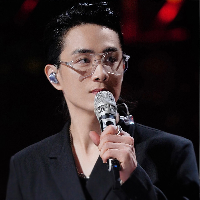 李承铉同款眼镜男女无框切边透明色素颜近视镜平光镜大框圆脸镜框