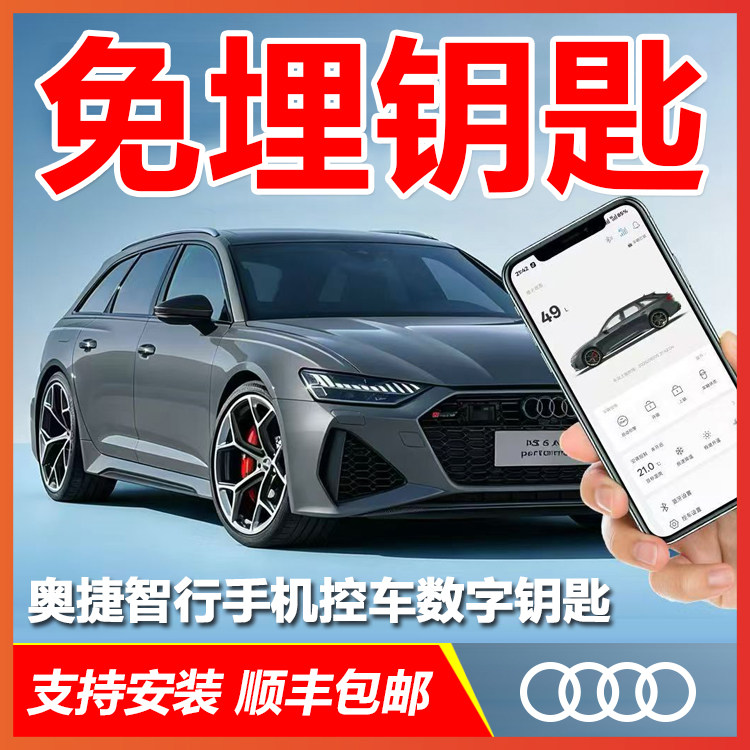 奥迪A4A6LA7A8LQ5Q汽车钥匙