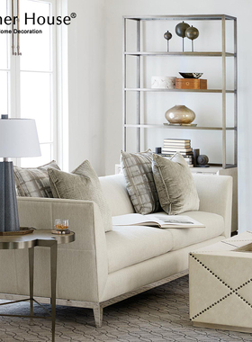 Corner House美式轻奢三人沙发客厅本哈特hooker现代布艺沙发组合