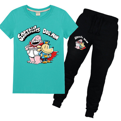 Captain Underpants神探狗狗内裤超人dog manT恤套装中大童PT1509