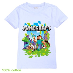 精棉 童装 上衣 Minecraft 短袖 世界 男女童装 T恤T288 我