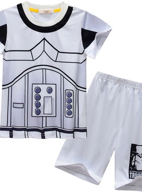 新款短袖 星球大战 Star Wars cos套装 儿童短袖家居服套装92551
