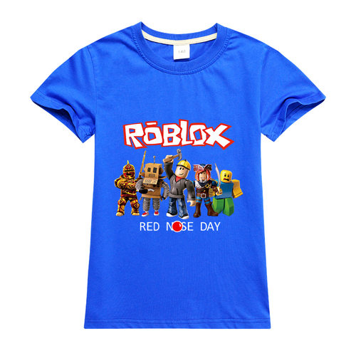 ROBLOX red nose dayT恤卡通短袖夏季中大童装T1947A