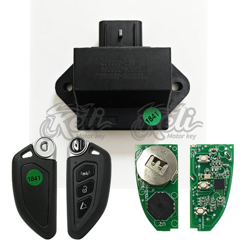 用于钱江QJ鸿150ADV/250ADV/350gt都市版菲诺125/壹米150遥控钥匙