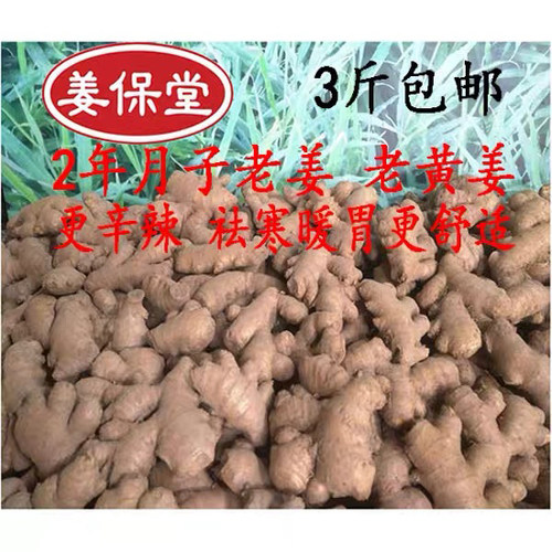 姜保堂2年老姜 新鲜老姜更辛辣 偏冷地区保温箱发出