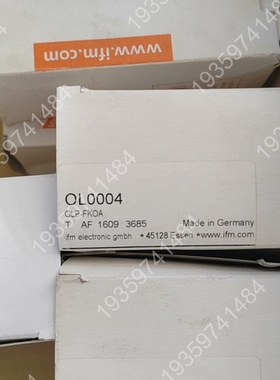 IFMIFM传感器 OL0004 0L0004 议价