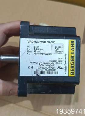 百格拉 Berger Lahr伺服电机 VRDM397/50议价