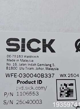 WFE-030040B337 订货号1106553议价