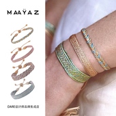 彩色合集 MAAYAZ摩洛哥编织手链族sfifa金银线可调节手绳原创设计