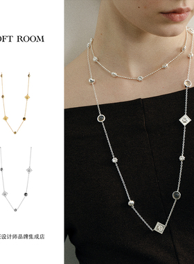 Dare买手店 soft room 正品南瓜花磁吸扣长项链复古百搭饰品首饰