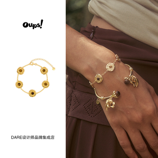 Dare买手店oups！日照之境手链金色原创设计饰品首饰度假精致百搭