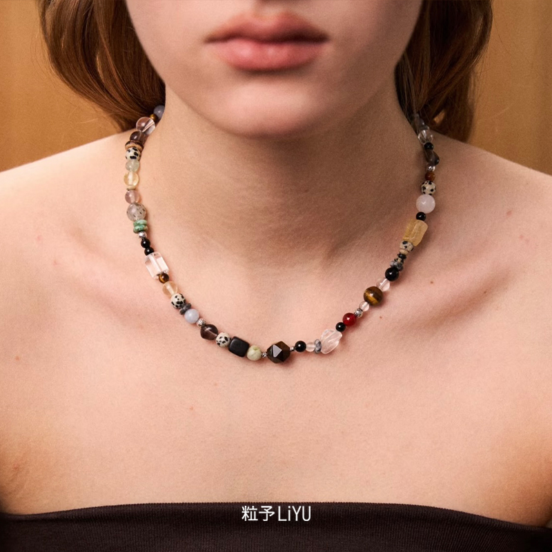 Dare买手店 粒予LIYU 逐海水晶项链白水晶转运富贵原创饰品礼物