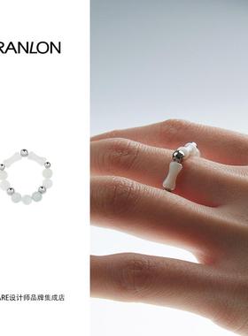 Dare买手店 iranlon自然论 茅田玉戒指女串珠百搭轻奢高级感首饰