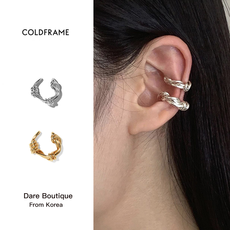 coldframe纯银基础款耳夹ins纯银