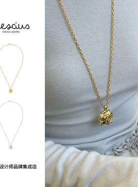 Dare买手店 nescius正品 大玫瑰长项链复古小众原创饰品首饰轻奢