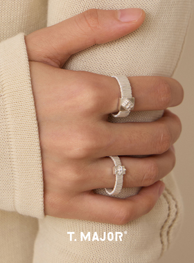 Dare买手店 T.MAJOR 绎丝细戒指925银精致复古小众原创设计首饰女