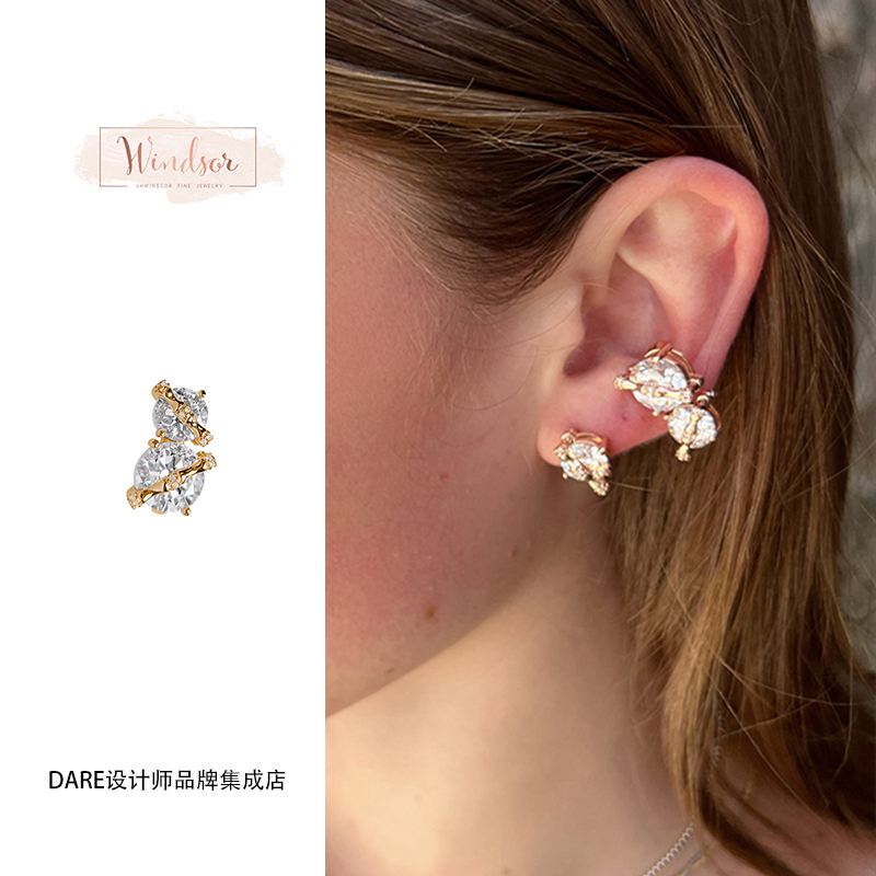 Dare买手店 LHwindsor温莎珠宝 圆冰耳骨夹欧美日常通勤饰品首饰