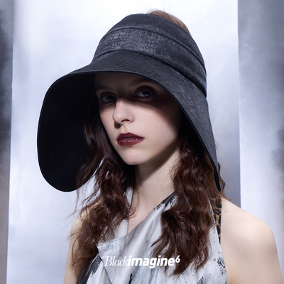 Dare买手店 blackimagine6 髦先锋遮阳拼接防晒空顶帽大帽檐男女