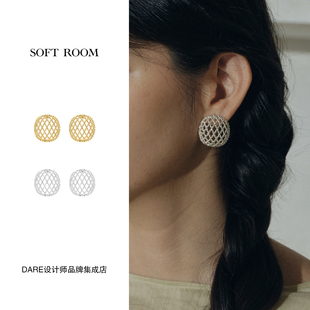 钩针镂空满月耳环高级复古精致首饰耳饰 room正品 Dare买手店 soft