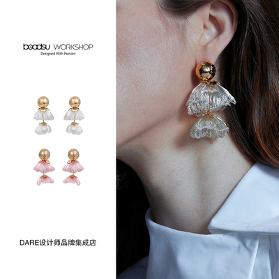 Dare买手店 beadsu workshop【植物志】双层杜英花耳环复古原创女