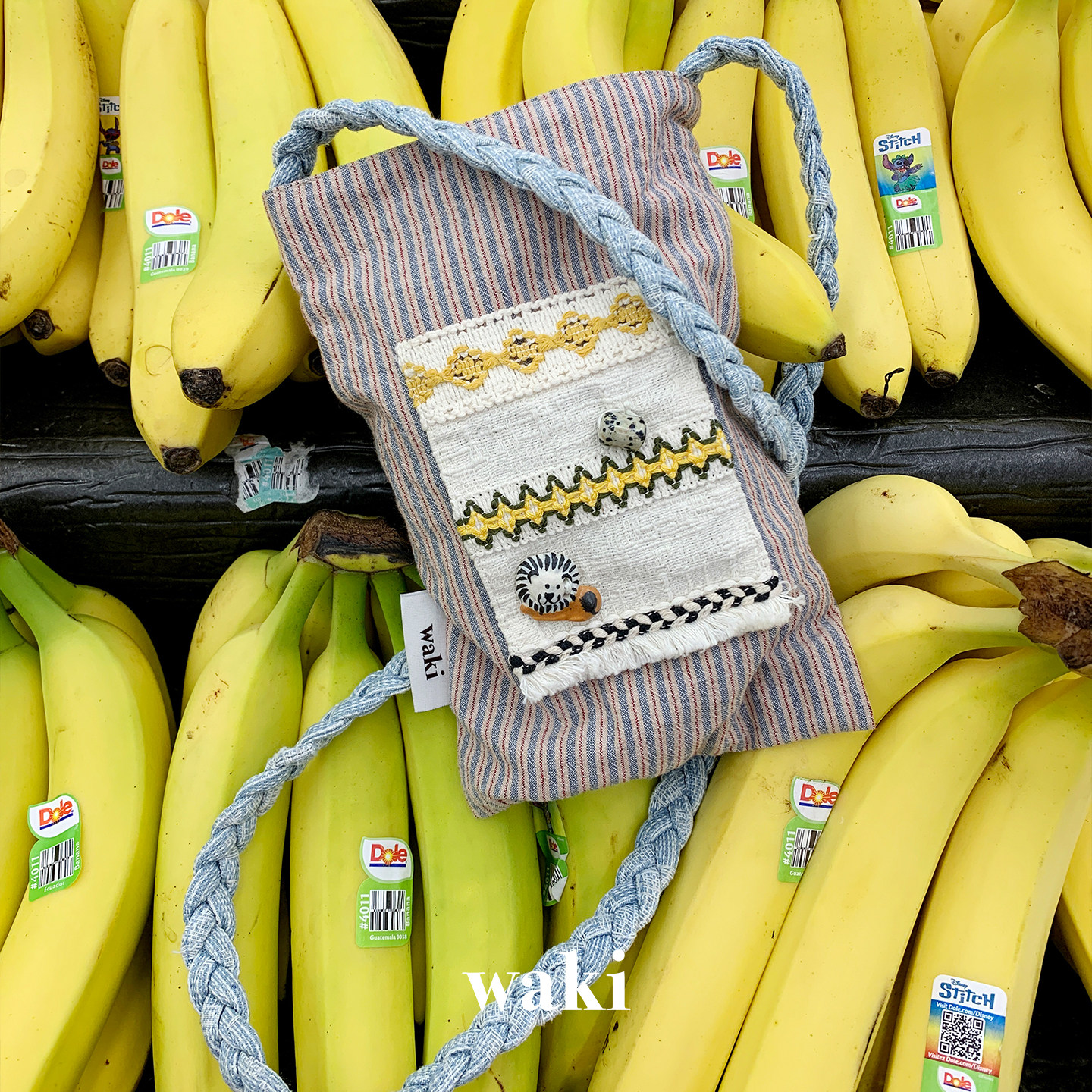 Dare买手店 waki 尼泊尔编织民族风原创设计复古小包斜挎包手机包