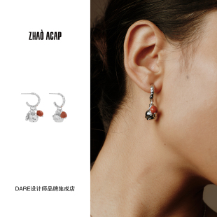 董洁同款 曌ZHAO ACAP桉树果相思豆耳钉精致小巧复古原创设计耳环