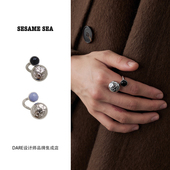 sea Dare买手店 sesame 镜戒指开口可调节小众原创设计饰品首饰女