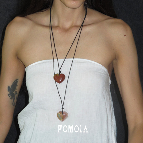 Dare买手店 POMOLA 天然爱心项链小众原创设计复古饰品首饰百搭女