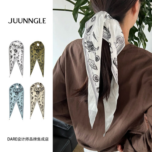 Dare买手店JUUNNGLE洲谷 贻贝海湾菱形发圈度假复古发饰民族风女