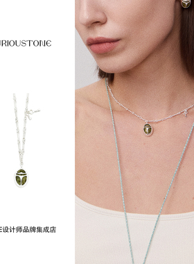 Dare买手店 qurioustone 圣甲虫糖果项链925银高级原创精致首饰女