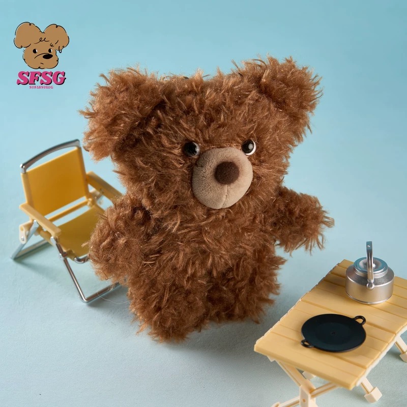 Dare买手店 SFSG 小熊挂机潦草小熊棕色包挂件配饰可爱玩偶礼物