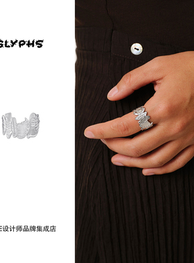Dare买手店 GLYPHS符界 梳妆打扮戒指原创设计高级复古民族中式