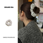 sea Dare买手店 sesame 真丝勋章发圈小众原创头饰发饰发箍大肠圈