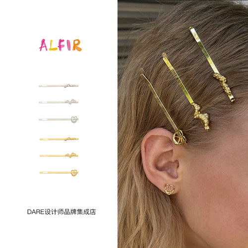 alfir面包发夹首饰发饰边夹