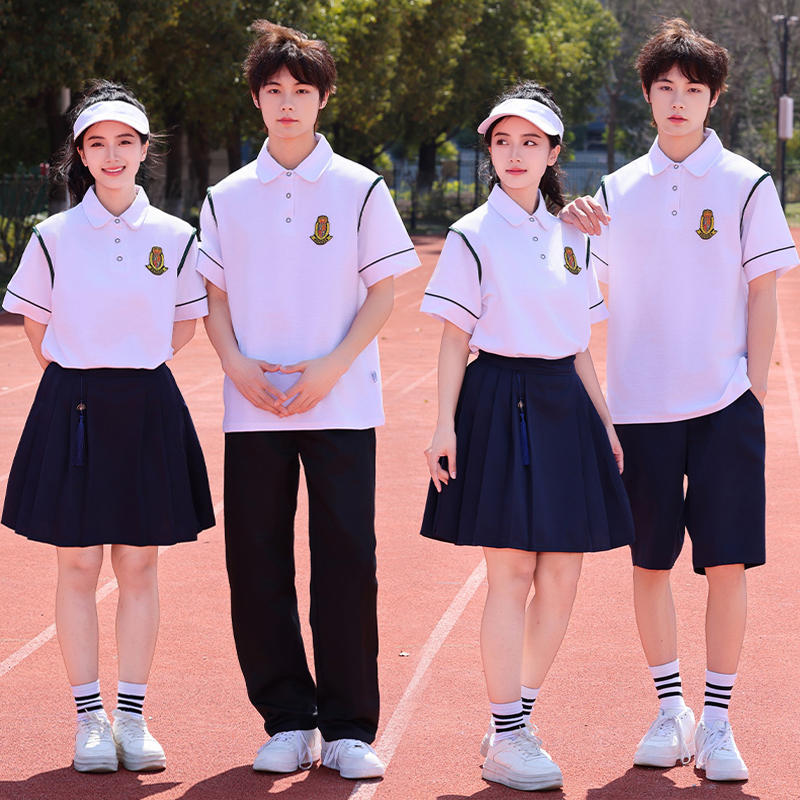 中小學(xué)生校服套裝初中生運動會班服六年級畢業(yè)服裝高中合唱演出服