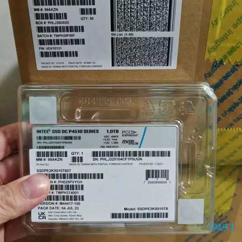 议价Intel/Intel P4510 1TB U2 MVME伺服器